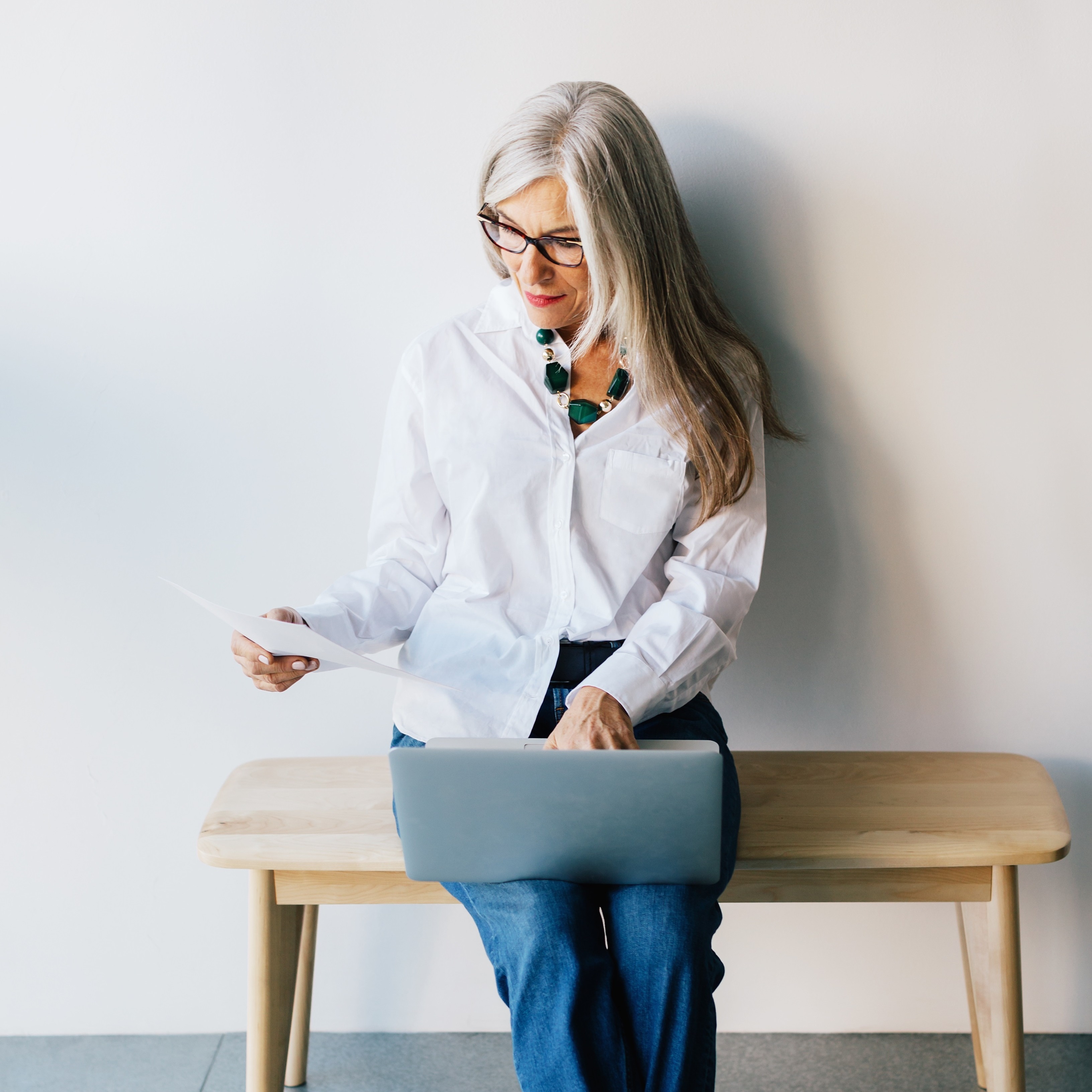 Dame beim Arbeiten